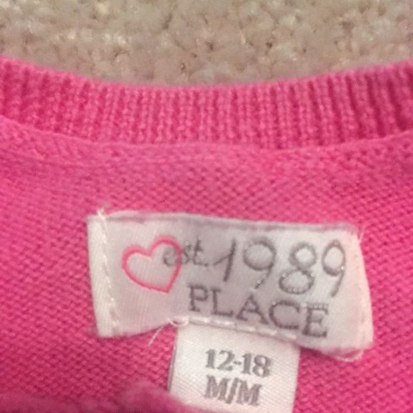 Pink Cardigan 12-18 - Picture 5 of 7
